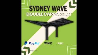 Sydney Wave Black Double Carport Kit – Ultimate Driveway Goals