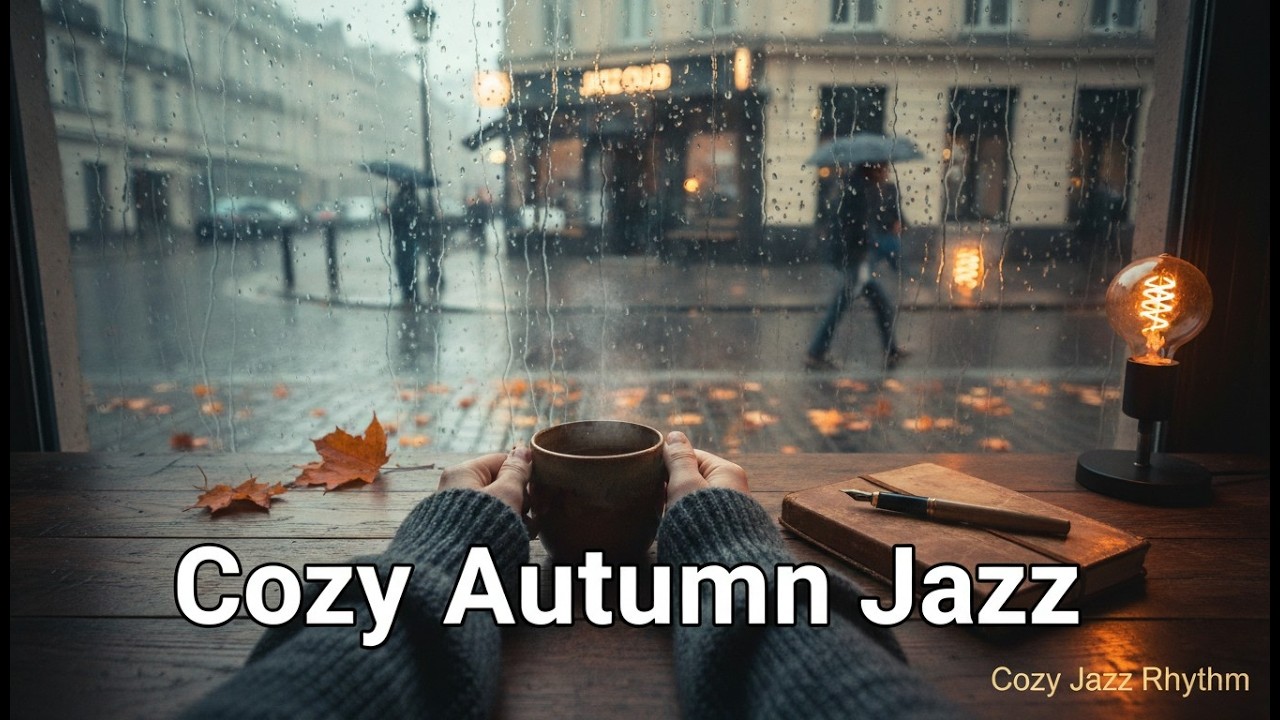 Cozy Autumn Jazz - Rainfall Cityscape • Soft Bossa Nova for Deep Focus, Work & Quiet Reflection