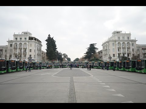 რუსთავში ახალი მუნიციპალური  ავტობუსები იმოძრავებენ