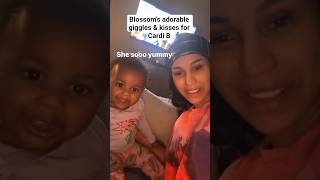 Celebrity Blossom's adorable giggles & kisses for Cardi B Net Worth