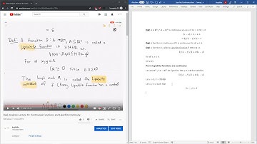 Video Response: Lipschitz functions are continuous
