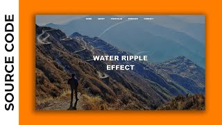 Water Ripples Effect using jQuery | Background Animation