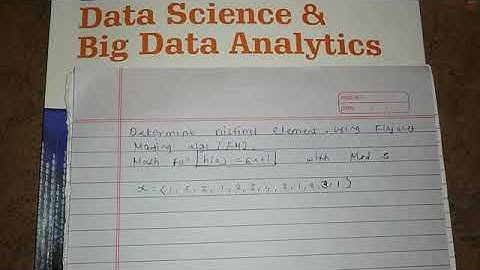 Flajolet Martin (FM) | Data Science and Big Data analytics