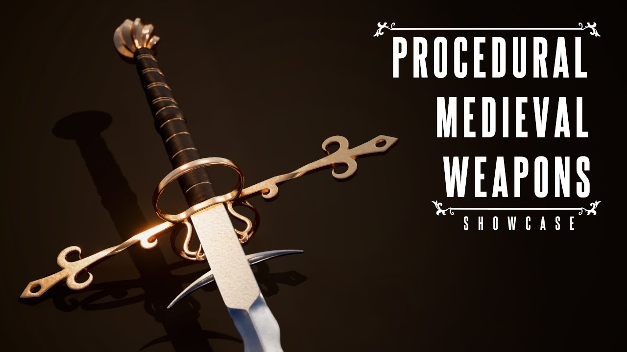 Procedural Medieval Weapons Kit | Unreal Engine Asset Overview - YouTube