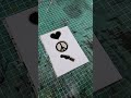 Lino Print: Love, Peace and Rock n Roll #shorts