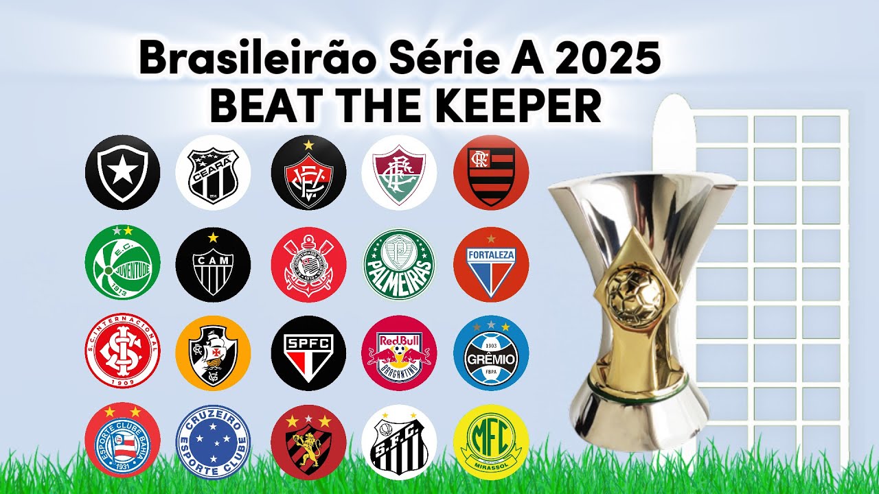 Beat The Keeper - Brasileirão - Brazil Série A 2025 Football Marble Race