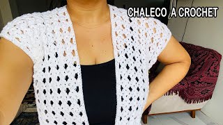 CHALECO Tejido para MUJER | crochet chaelco | chaelco de crochê | крючком челко | tığ işi chaelco