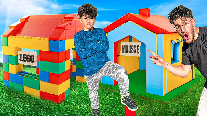 QUI DE MES PETITS FRÈRES CONSTRUIRA LA MEILLEURE CABANE EN LÉGO, MOUSSE OU BOIS ?!