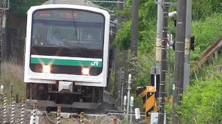 【土浦始発のE501系運用】535M E501系K701編成 普通 いわき行き 常磐線 泉-湯本間を通過