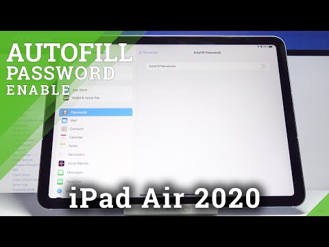 Como configurar o preenchimento automático senha no iPad Air 2020 - Lembrar senha