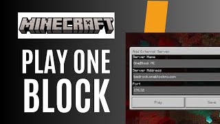 How To Play Minecraft One Block On Mobile Minecraft Bedrock 1 21 screenshot 3