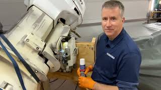 Outboard power trim assembly
