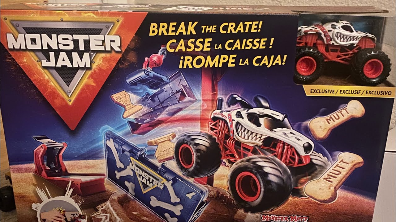 Spin Master Monster Jam Monster Mutt Dalmatian Blastin Bones PlaySet Review!!! 🐶🦴