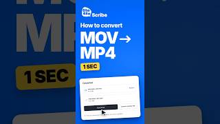 MOV to MP4 in 1 Second — Free, No Upload #convertvideo
