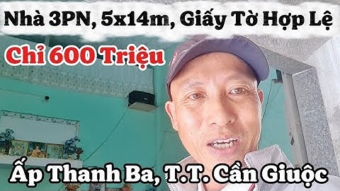 💥Chỉ 600Triệu, 5x14M, 3PN, Dành Cho Gia Đình Đông Người, Tài Chính Eo Hẹp, Nhà Cần Giuộc, Gần QL50🤝