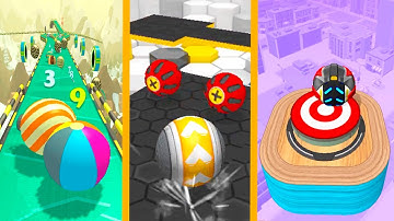 Gyro Ball vs Action Balls vs Going Balls - SpeedRun Gameplay iOS, Android Update Levels