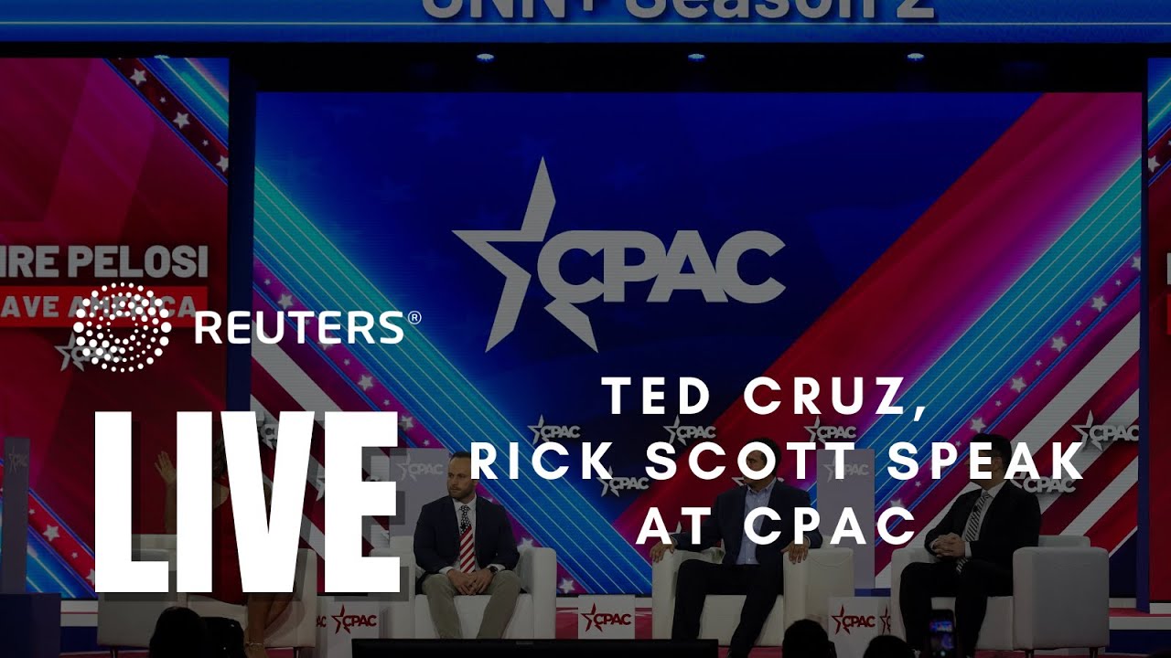 LIVE Rick Scott and Ted Cruz speak at CPAC