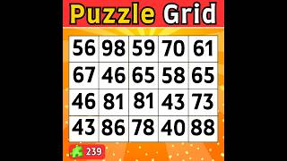 Number Search #239 What Missing All 3 Pairs Could Mean【Match | Puzzle】 screenshot 1