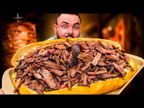 The biggest Greek BBQ I've ever seen! 🔥🥙 *Greek BBQ Special*