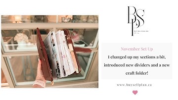 November Set Up | Switch Binders With Me | Franklin Covey Compact Chocolate Brown