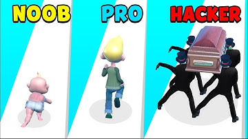 NOOB vs PRO vs HACKER - Lifetime Run 3D