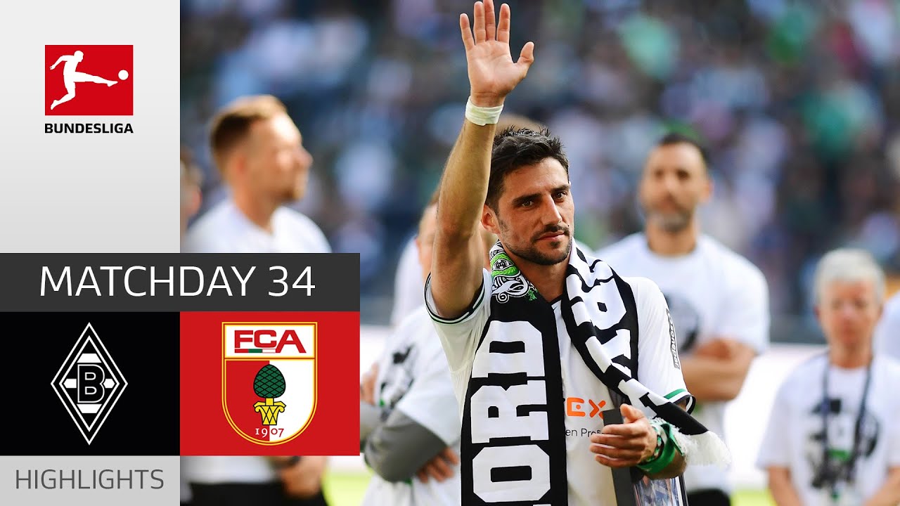 Stindl Farewell With A Win | Borussia M'gladbach - FC Augsburg | Highlights | MD 34 Bundesliga 22/23