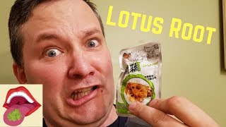 Trying lotus root!