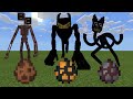 Summoning SIREN HEAD, BEAST BENDY, and CARTOON CAT in Minecraft PE