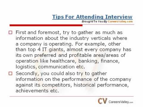 inter view tips
