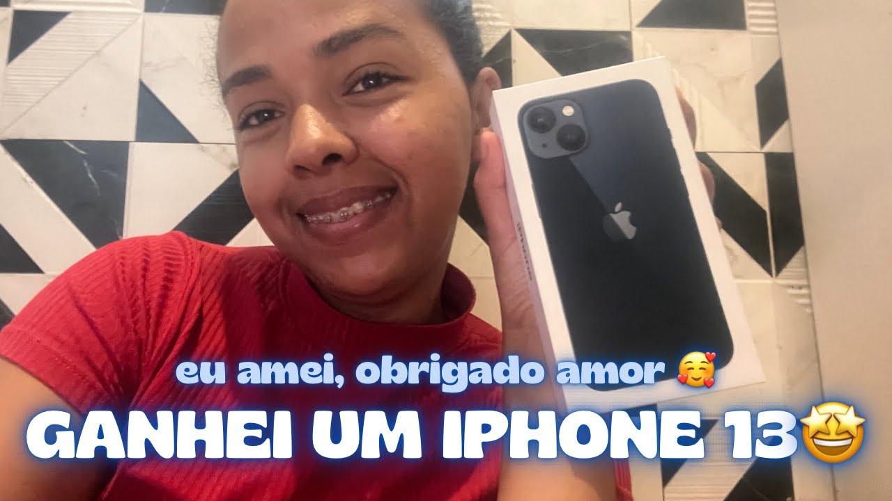 GANHEI UM IPHONE 13🤩☺️(meu marido que me deu)