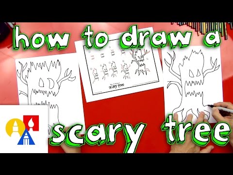 How To Draw A Scary Tree