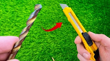 Razor Sharp! Sharpen your drill bit in 10 seconds with this AMAZING method!