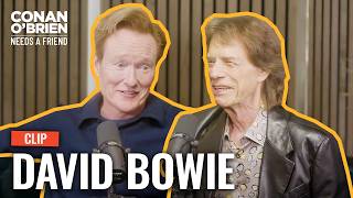 Mick Jagger's 'Competitive' Friendship With David Bowie & John Lennon | Conan O'Brien Needs A Friend