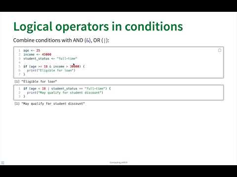 Conditional Execution: Making Decisions