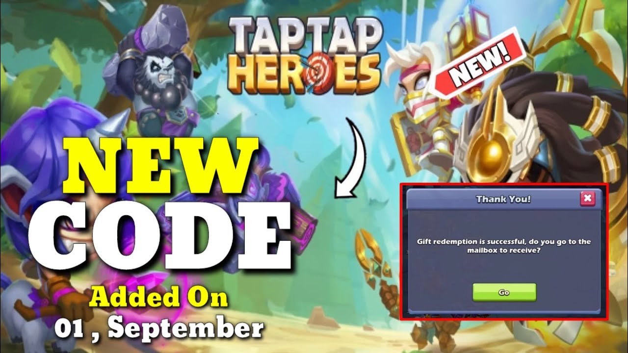 New* Tap Tap Heroes Gift Code September 2022 || Tap Tap Heroes Codes 2022 -  Youtube