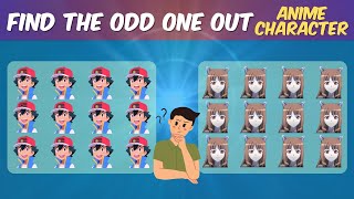 Look for the Odd One Out | Find the Odd One Out Anime Character Edition | Easy Medium Hard