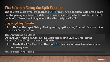How to Extract Text Between Quotes in VB.NET