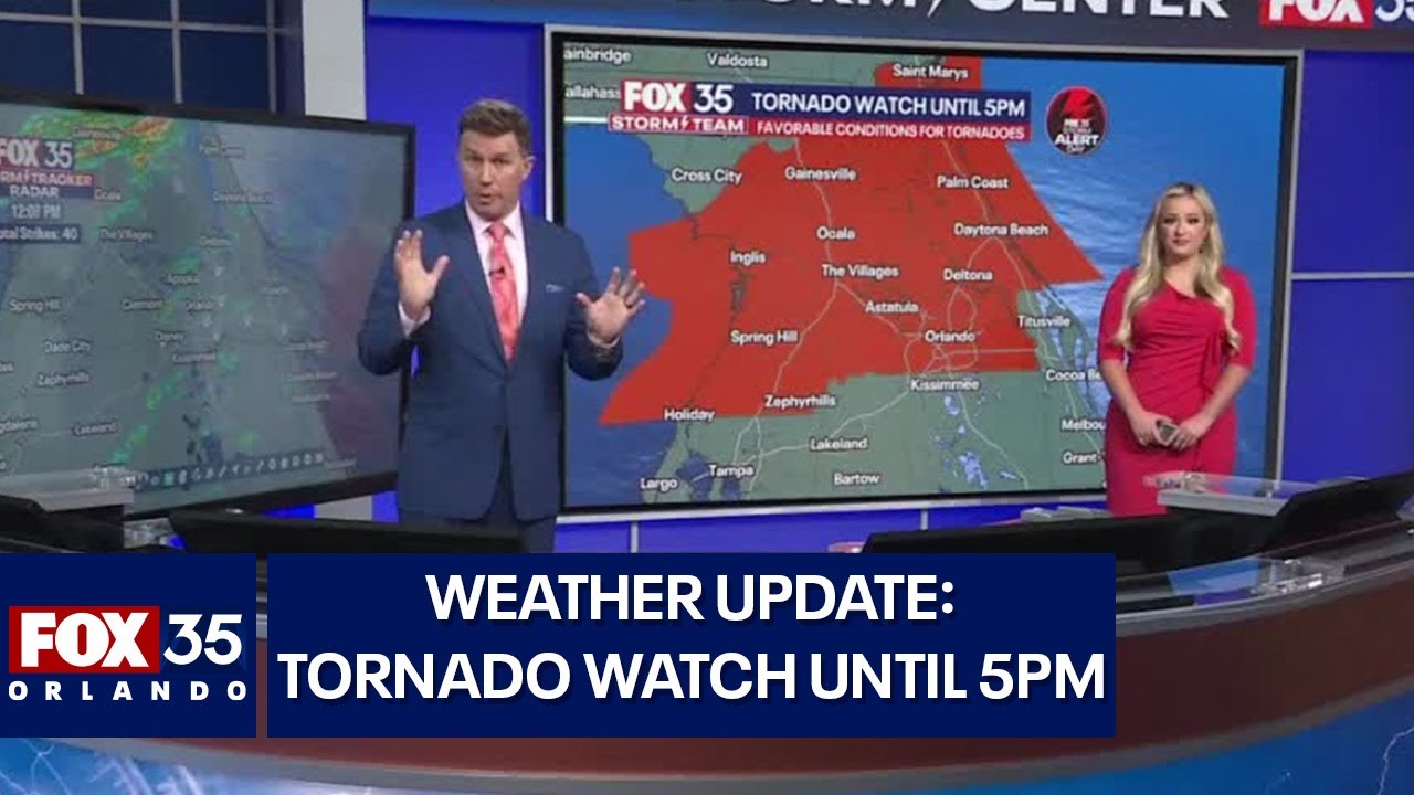 Weather Update: Tornado watch in effect until 5pm - YouTube