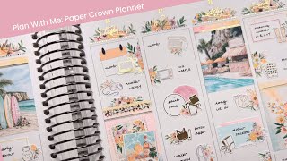 Plan With Me | Paper Crown Planner | Squeeze The Day
