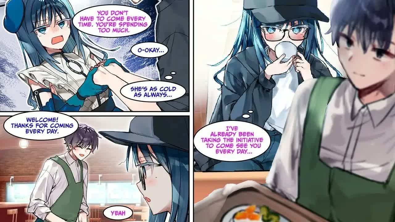 [Manga Dub] This idol is always cold to me when she sees me at a handshake but...