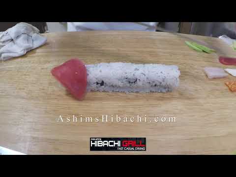 How to Make a Sushi - Rainbow Roll @AshimsHibachi