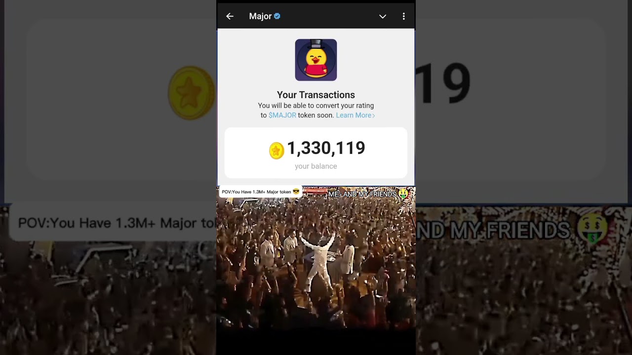 🥂"COMMENT YOUR: Major Token ❤ 