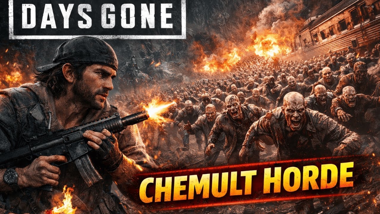 🔥 Days Gone PS5 Gameplay – Chemult Station Horde Massacre! 🔥 