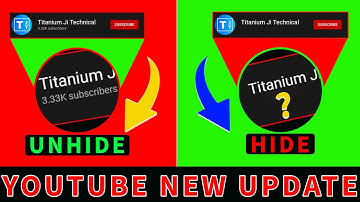 How to Hide Subscribers On Youtube  Subscribers Hide Kaise Kare  in 2022