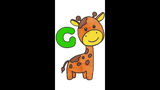 Girafa - Litera G - Alfabetul Pentru Copii