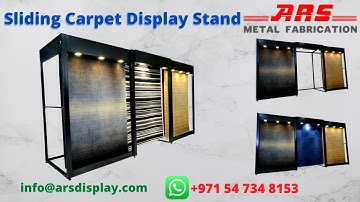 Sliding Carpet Display Stand (black)
