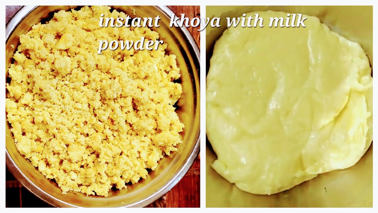 instant mawa recipe how to make mawa with milk powder milk pd se