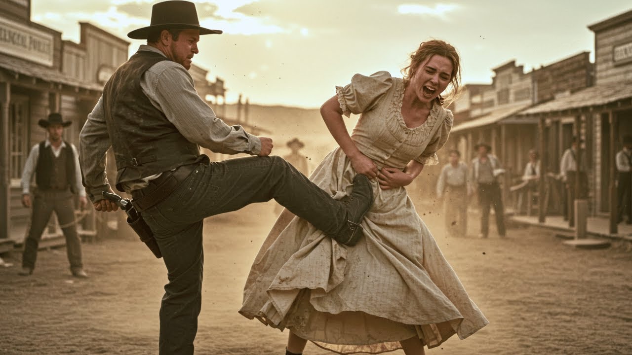 Ein stiller Cowboy sah zu, wie eine Witwe verletzt wurde – dann schützte er sie schweigend