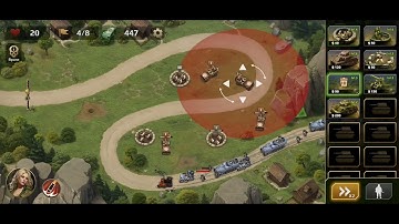 WWII Defense: RTS Army TD game Level 9 Easy (mobile)