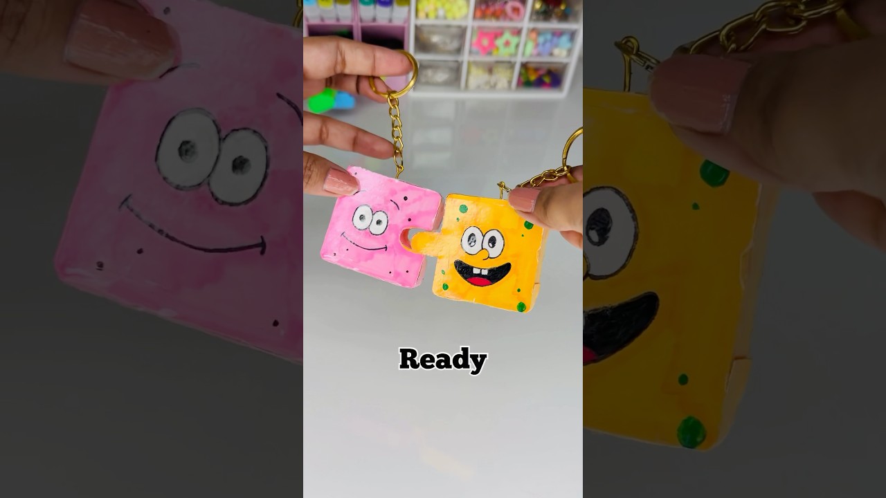 DIY magnetic couple keychain 😱 #diy #shorts #youtubeshorts @itspriyanjalisingh